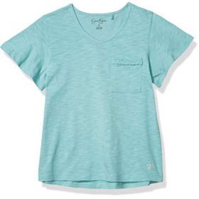 Jessica Simpson Kids Big Girls V Neck Tee 0