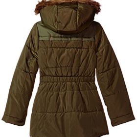 Jessica Simpson Girls Heavyweight Jacket with Cozy Hood Trim 0 0