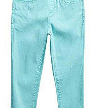 Jessica Simpson Lacie Huge Women’ Rolled Crop Pulled on Leggings Stretch Denim Pants (Aqua Sky, 6)