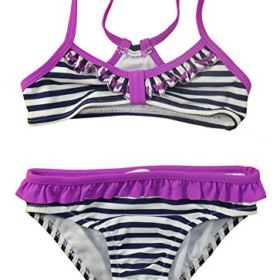 Jessica Simpson Little Girls Striped Bikini 0