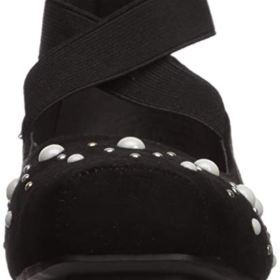 Jessica Simpson Girls Misha Ballet Flat Black 4 Regular US Big Kid 0 0