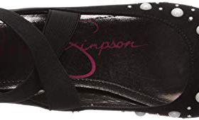 Jessica Simpson Girls Misha Ballet Flat Black 4 Regular US Big Kid 0 3