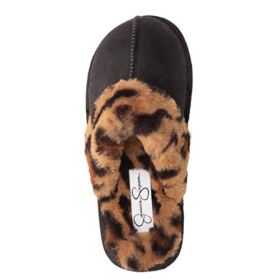 Jessica Simpson Girls Comfy Slippers Cute Faux Fur Slip on Shoes Memory Foam House Slipper 0 2