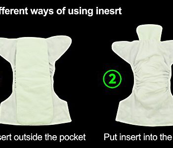 Babygoal Fabric Diapers for Boys, Adjustable Reusable Nappy 6pcs Diapers+6pcs Microfiber Inserts+4pcs Bamboo Inserts 6YDB06