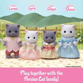Calico Critters Persian Cat Twins Dolls Dollhouse Figures Collectible Toys Figure Accessory Included 0 0