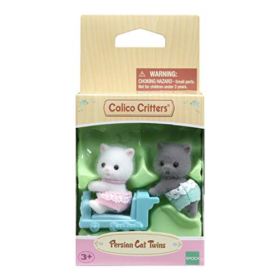 Calico Critters Persian Cat Twins Dolls Dollhouse Figures Collectible Toys Figure Accessory Included 0 2