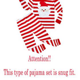 Family Feeling Striped Boys Girls 2 Piece Christmas Pajamas Set 100 Cotton Pjs 0 0