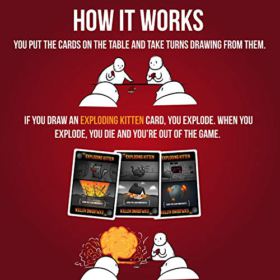 Exploding Kittens Card Game Family Friendly Party Games Card Games for Adults Teens Kids 0 0