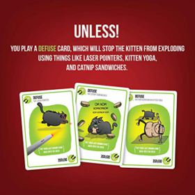 Exploding Kittens Card Game Family Friendly Party Games Card Games for Adults Teens Kids 0 1
