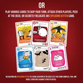 Exploding Kittens Card Game Family Friendly Party Games Card Games for Adults Teens Kids 0 2