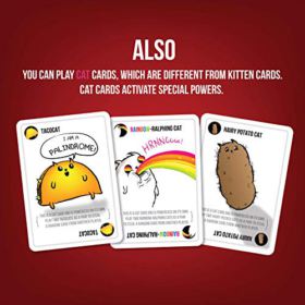 Exploding Kittens Card Game Family Friendly Party Games Card Games for Adults Teens Kids 0 3
