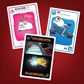 Exploding Kittens Card Game Family Friendly Party Games Card Games for Adults Teens Kids 0 4