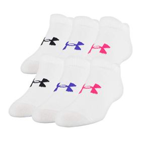 Under Armour Youth Essential 20 No Show Socks 6 Pairs 0 0