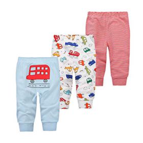 Mini eggs Baby Pants Jogger Flexy Car Print Adjustable Fit Knit for Newborn Boys Girls Infant Toddler 0 6 Months 1t 2t 3t 0 1