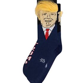 The Original Donald Trump Hair Socks Made in the USA by Gumball Poodle Funny Donald Trump Hair Socks Novelty Gift 0