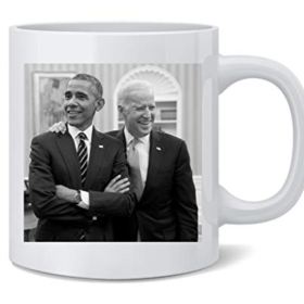 Poster Foundry President Barack Obama Joe Biden Laughing Oval Office Official Photo Democratic Party Liberal Ceramic Coffee Mug 12 oz 0