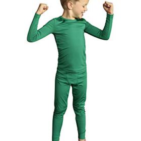 POPINJAY Boys Fleece Thermal Set Kids Long Sleeve Shirt and Pants Underwear 0 2