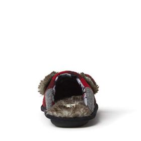 Dearfoams Kids Lil Bear Buffalo Plaid Scuff Slipper 0