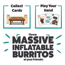 Throw Throw Burrito by Exploding Kittens Extreme Outdoor Edition A Dodgeball Card Game Family Friendly Party Games Card Games for Adults Teens Kids 0 2