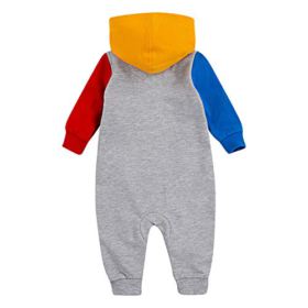 Crayola Childrens Apparel Baby Boys Long Sleeve Hooded Coverall Bodysuit 0 0