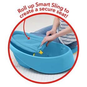 Skip Hop Baby Bath Tub Moby 3 Stage Smart Sling Tub Blue 0 2