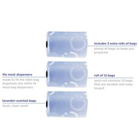 Ubbi On The Go Waste Disposal Bags Refills Value Pack Lavender Scented 0 2