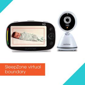 Summer Baby Pixel Zoom HD Video Baby Monitor with 5 Inch Display and Remote Steering Camera High Definition Baby Video Monitor with Clearer Nighttime Views and SleepZone Boundary Alerts 0 3