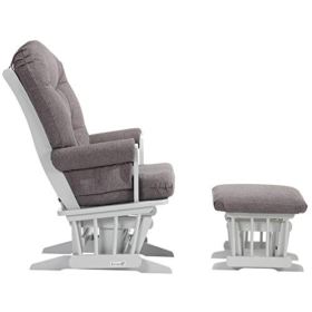 Dutailier Adele Glider Chair and Ottoman Set GreyDark Grey 0 0