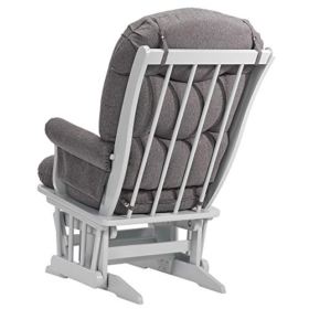 Dutailier Adele Glider Chair and Ottoman Set GreyDark Grey 0 1
