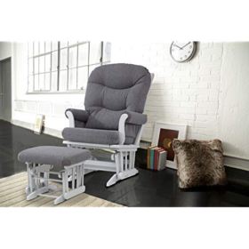 Dutailier Adele Glider Chair and Ottoman Set GreyDark Grey 0 4