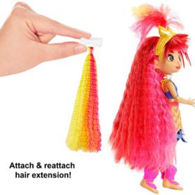 Mattel Cave Club Emberly Doll 8 10 inch Pink Hair Poseable Prehistoric Fashion Doll with Dinosaur Pet and Accessories Gift for 4 Year Olds and Up Multi GNM08 0