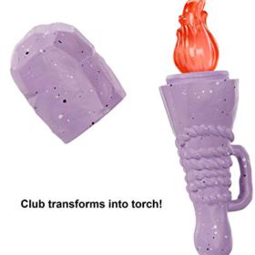 Mattel Cave Club Emberly Doll 8 10 inch Pink Hair Poseable Prehistoric Fashion Doll with Dinosaur Pet and Accessories Gift for 4 Year Olds and Up Multi GNM08 0 1
