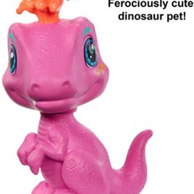 Mattel Cave Club Emberly Doll 8 10 inch Pink Hair Poseable Prehistoric Fashion Doll with Dinosaur Pet and Accessories Gift for 4 Year Olds and Up Multi GNM08 0 2