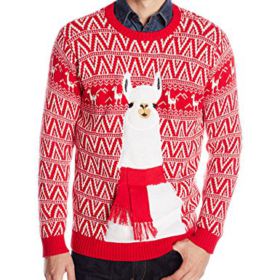 Blizzard Bay Mens Ugly Christmas Sweater Llama 0