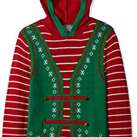 Ugly Christmas Sweater Mens Elf Hooded 0