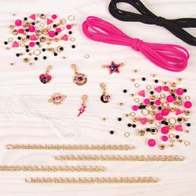 Make It Real Juicy Couture Crystal Starlight Bracelets DIY Charm Bracelet Kit for Teen Girls Jewelry Making Supplies with Beads and Charms with Swarovski Crystals 0 1