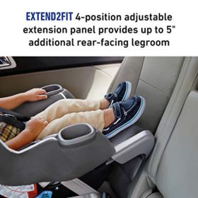 Graco Extend2Fit Convertible Car Seat Ride Rear Facing Longer with Extend2Fit Gotham 0