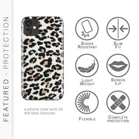 iPhone 11 case Leopard Design CASESOCIETY Slim Flexible Soft Silicone Bumper Shockproof Gel TPU Rubber Glossy Skin Protective Cover Case for Apple iPhone 11 0 0