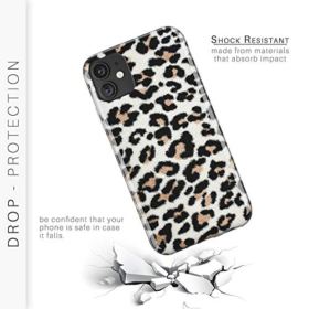 iPhone 11 case Leopard Design CASESOCIETY Slim Flexible Soft Silicone Bumper Shockproof Gel TPU Rubber Glossy Skin Protective Cover Case for Apple iPhone 11 0 1