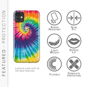 iPhone 11 case Peace Tie Dye Swirl Design CASESOCIETY Slim Flexible Soft Silicone Bumper Shockproof Gel TPU Rubber Glossy Skin Cover Case for Apple iPhone 11 0 0