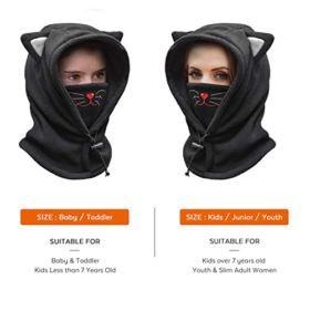 FCY Kids Balaclava Face MaskBoysGirls Reusable Washable Cloth Full Face MasksWindproof Dust Mask Winter Hat 0 0